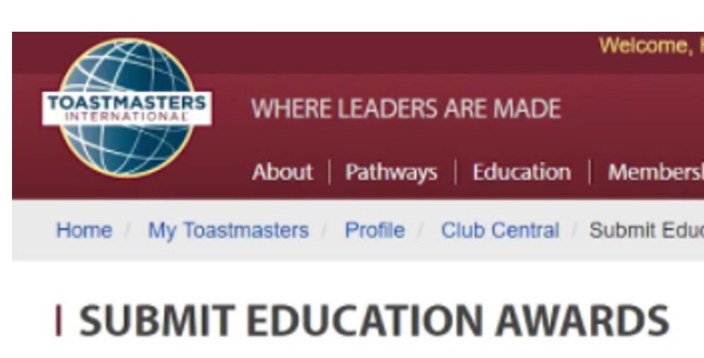 Your club receives credit for only one type of education award per member, per year.