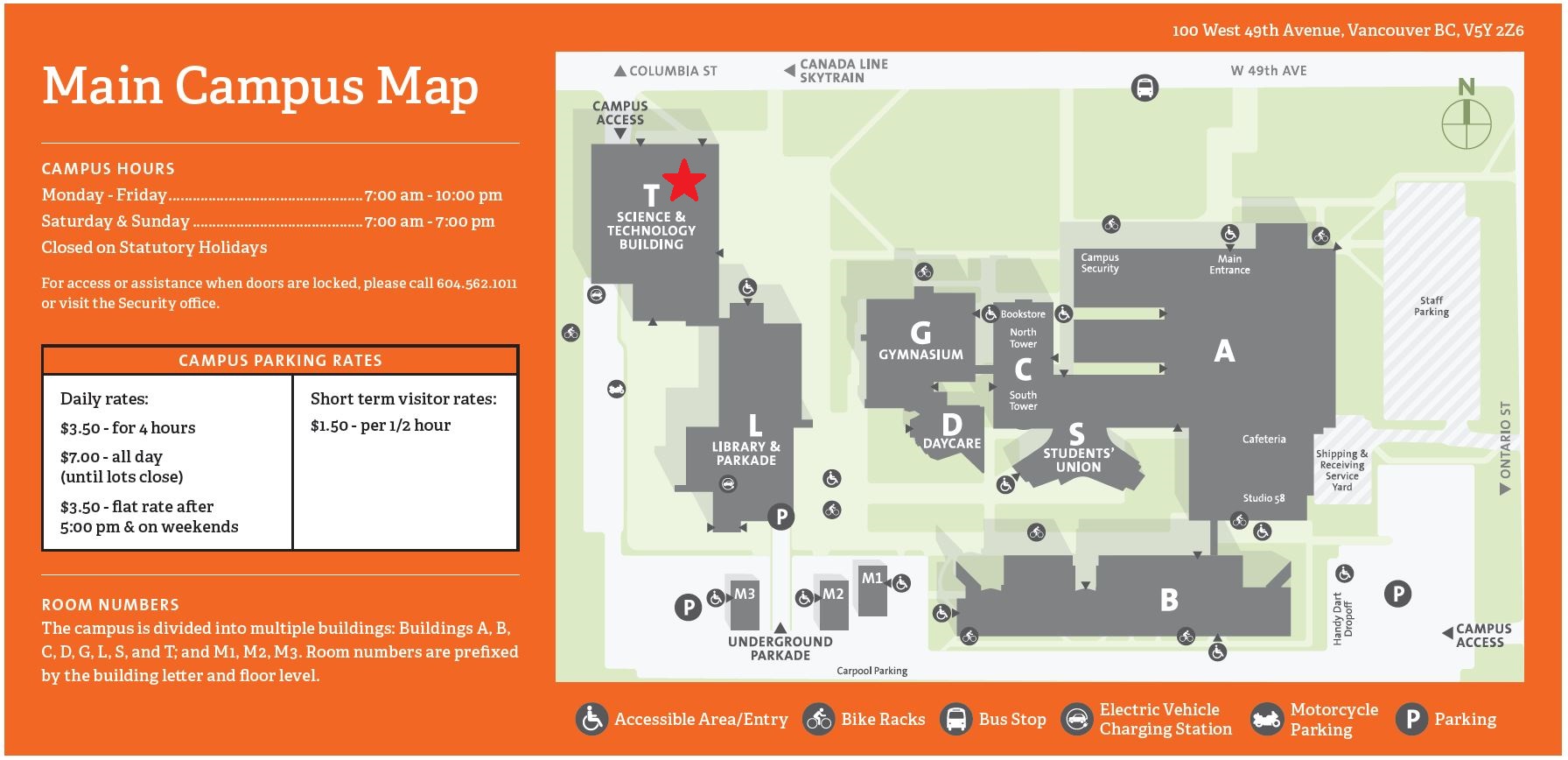 Langara College Map