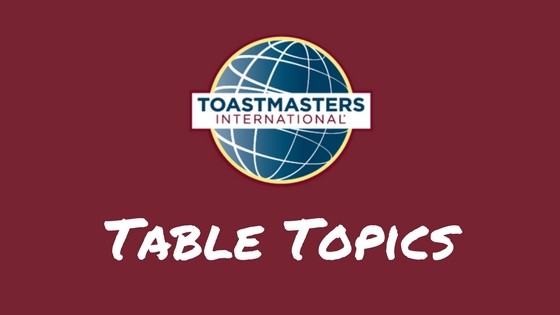 Toastmasters Table Topics Marathon