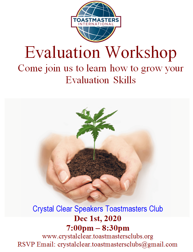 FREE Virtual Evaluation Shop Dec 1 Tue 7:00pm - 8:30pm