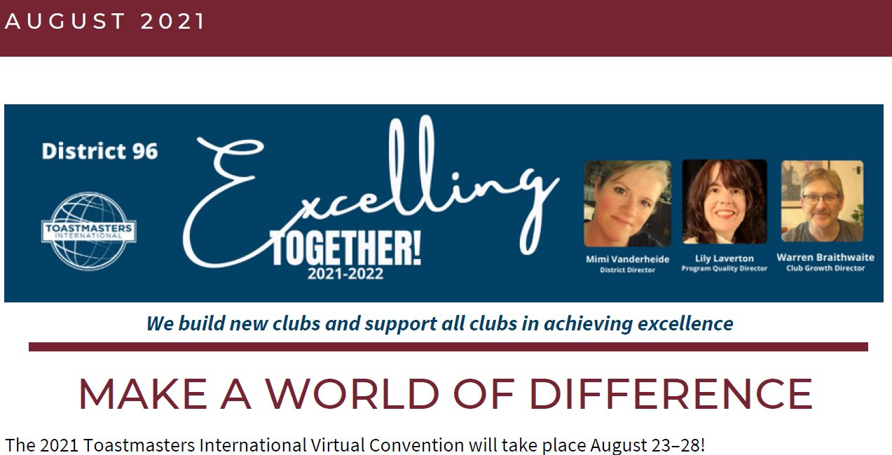 August Newsletter Banner