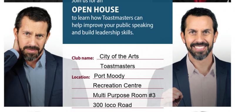 City of the Arts Toastmasters - 2020 Vision Open House