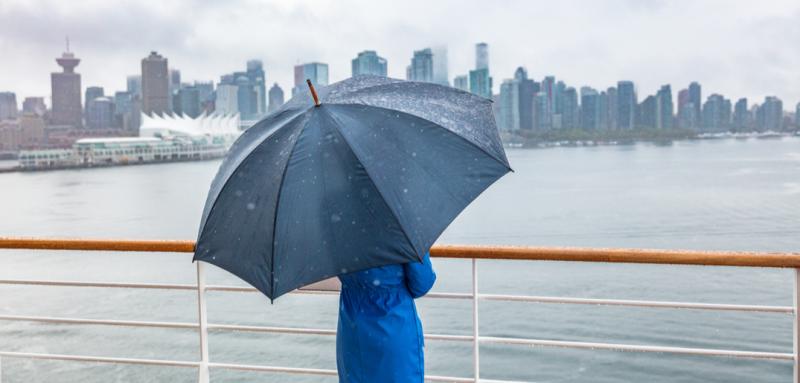 Rainy Day at Vancouver Inner Harbour